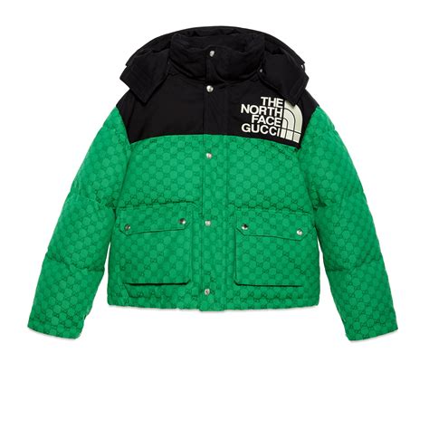 north face x gucci jacket green|north face gucci t shirt.